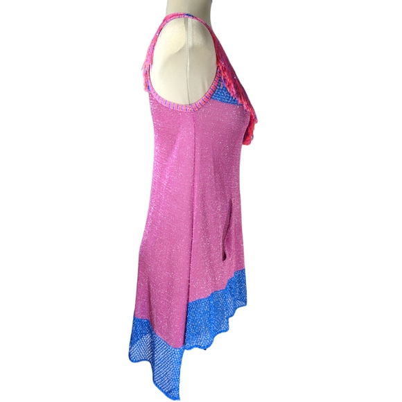 SPACE Style Concept Purple and Blue Sparkle Top Size S - Picture 12 of 17